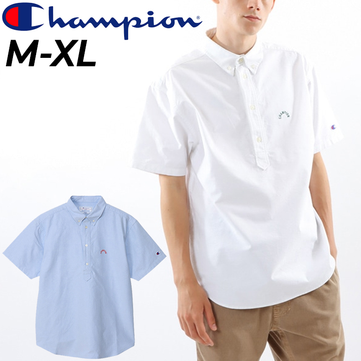 champion シャツ 襟 人気 ボタン