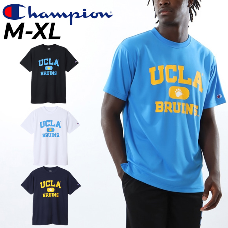 チャンピオン 半袖 Tシャツ メンズ Champion UCLA プリントT クルーネック 抗菌防臭 吸汗速乾 スポーツウェア 男性用 アメカジ  カレッジ風 /C3-ZB364 : c3-zb364 : APWORLD - 通販 - Yahoo!ショッピング