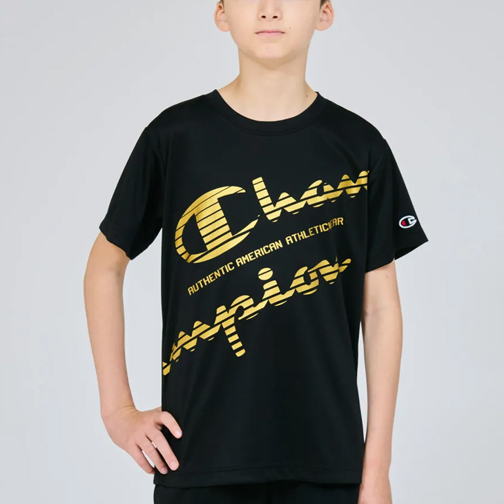 Champion（チャンピオン） キッズ 半袖 Tシャツ 130-160cm 子供服