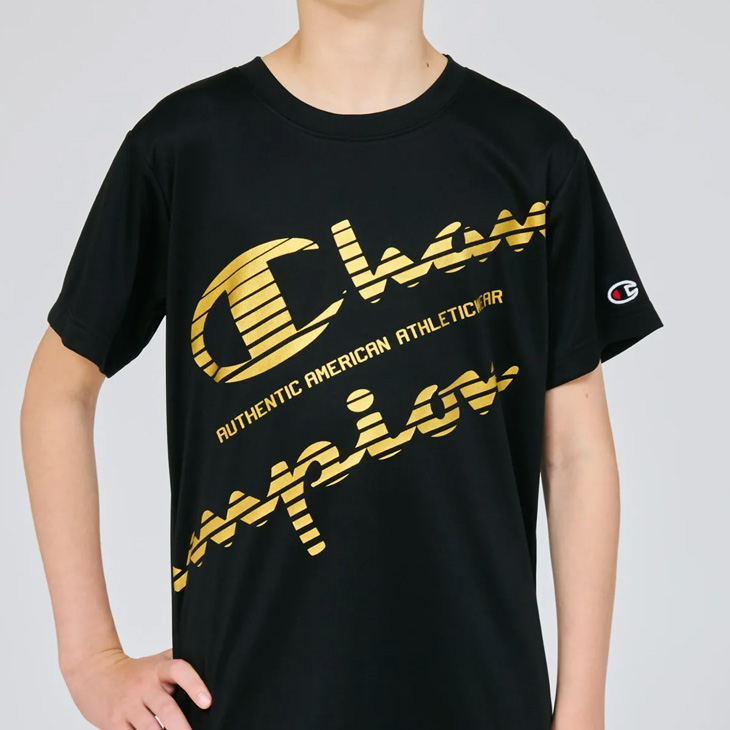 Champion（チャンピオン） キッズ 半袖 Tシャツ 130-160cm 子供服