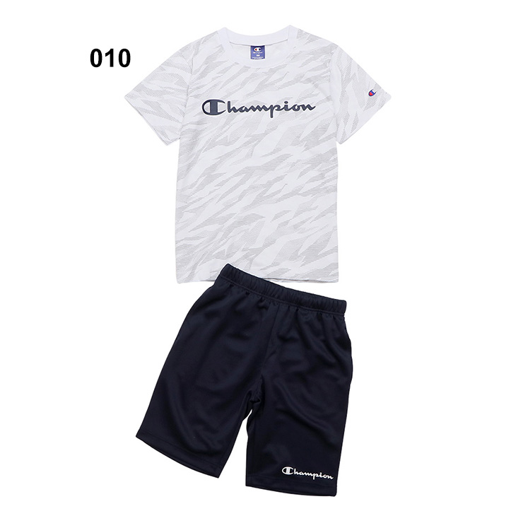 Champion（チャンピオン） キッズ 半袖 Tシャツ ハーフパンツ 上下 130 