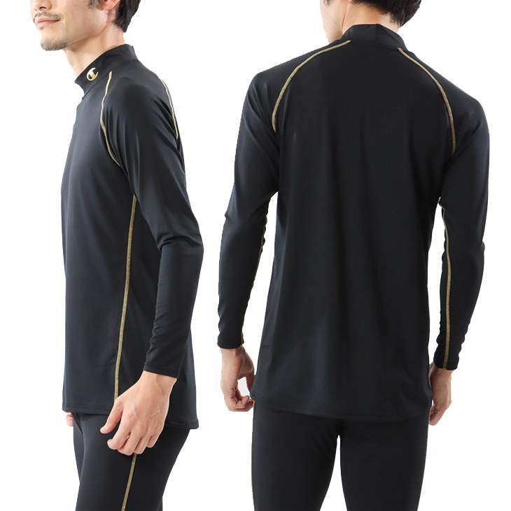 Munsingwear 防透け ストレッチ モックネック長袖シャツ