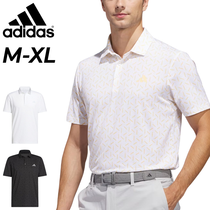 Y32® GOLD ゴルフシャツ ホワイト ADIDAS GOLF アディダス ポロシャツ 半袖 メンズ ゴルフウェア