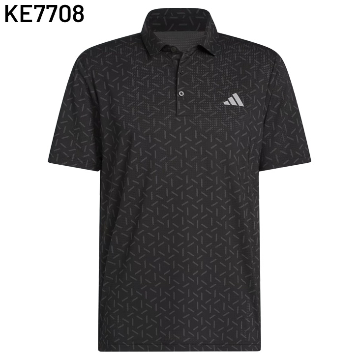 サイズ：XL  GOLF アディダスゴルフ JN9141 2025年モデル 半袖ポロシャツ グラデーション 総柄 ベージュ系 [240101457097] ゴルフウェア メンズ ストスト ADIDAS GOLF アディダス ポロシャツ 半袖 メンズ ゴルフウェア