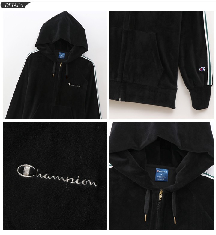 Champion（チャンピオン） パーカー ベロア ジャケット レディース