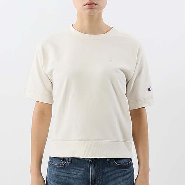 Champion M チャンピオン トレーナー 長袖 Cwss011 ロング スウェット Sweat Sweatshirt アイボリー い出のひと時に とびきりのおしゃれを