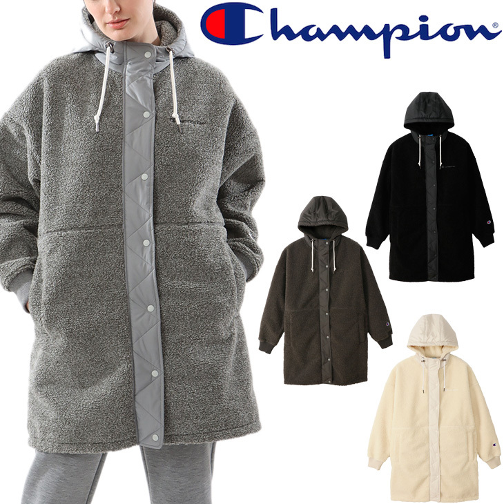 ボアフリース コート アウター レディース/Champion チャンピオン