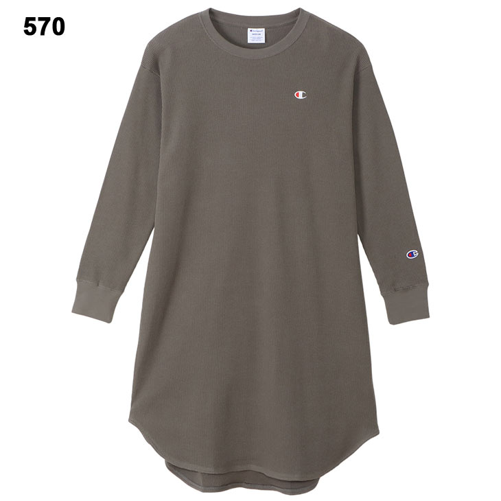 Champion（チャンピオン） ワンピース 長袖 膝丈 レディース