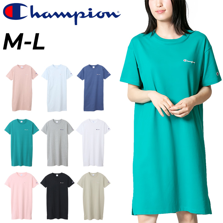 Champion チャンピオン 半袖 ワンピース レディース Tシャツ