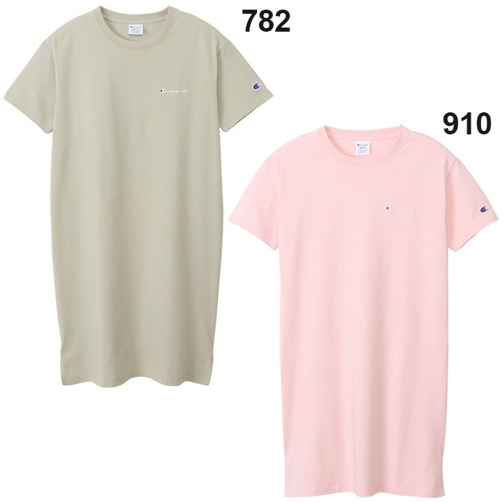 チャンピオン] シャツワンピ 半袖 COTTON USA クルーネック
