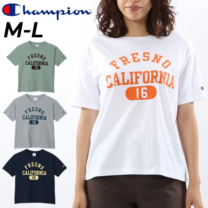 チャンピオン 半袖 Tシャツ レディース Champion プリントT クルー 