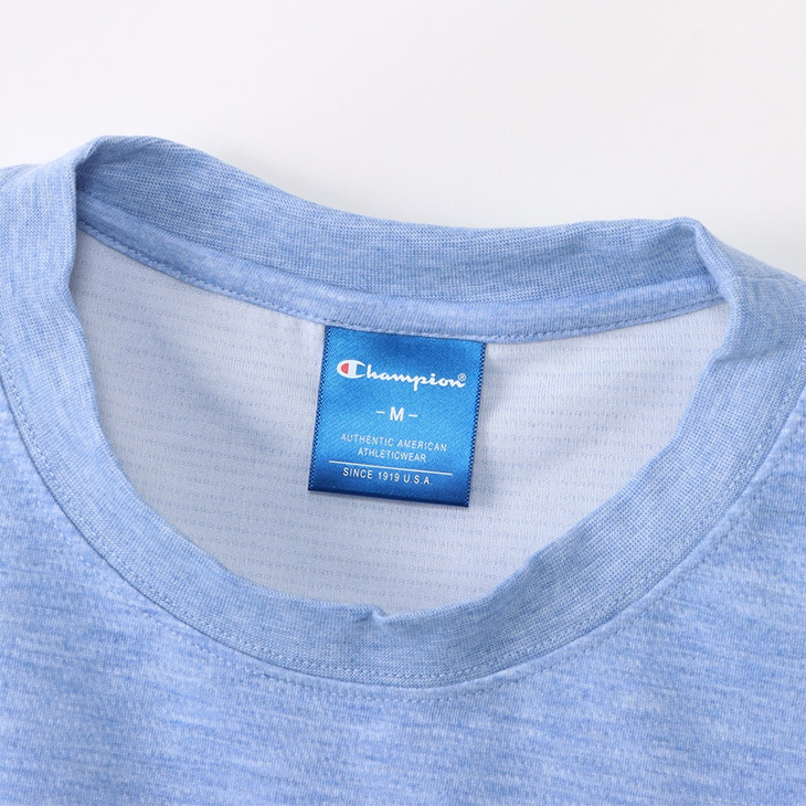 Champion Tシャツ レディース 半袖 ショート丈 クロップド クルーネック インナー ロゴ ワンポイント 綿100% スポーツ トレーニング 黒 cw-x337_01.jpg