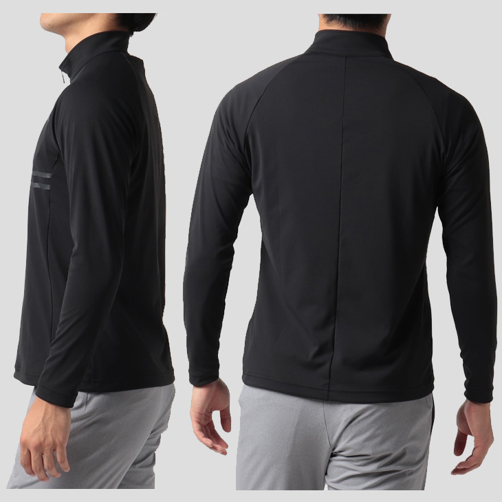 DESCENTE デサント 長袖 ジップシャツ ゴルフウェア メンズ