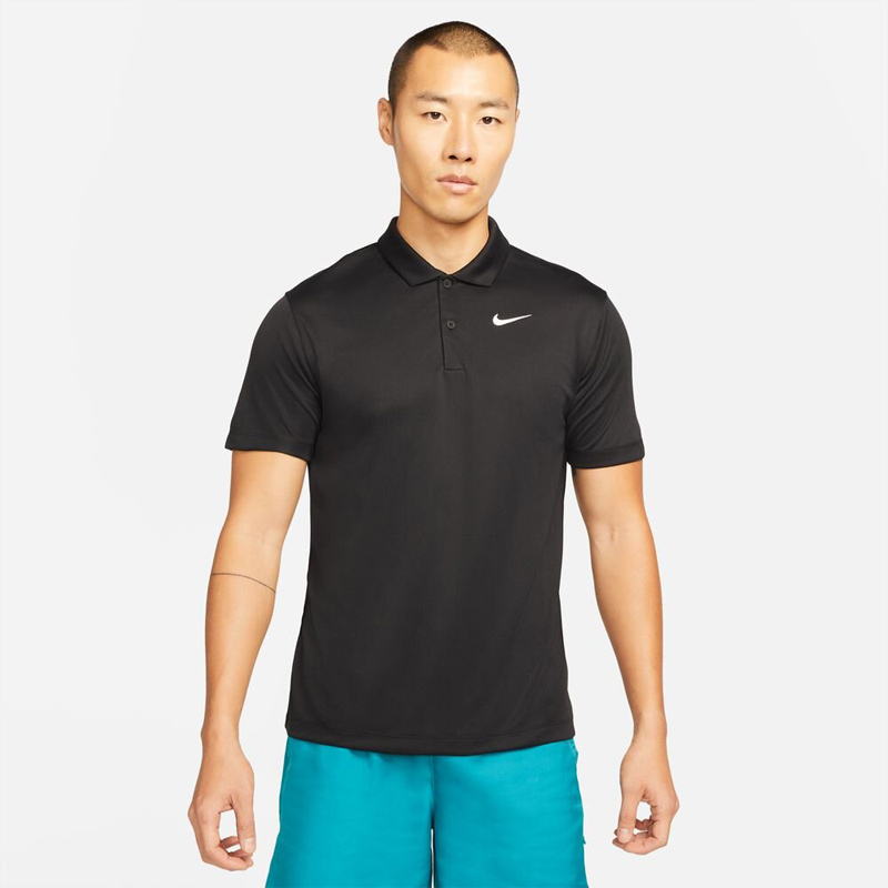 【未使用品】Nike テニスロゴ刺繍DRI-FIT ブラックポロシャツXLサイズ NIKE（ナイキ） ポロシャツ 半袖 メンズ NIKE Dri-FIT テニス スポーツ