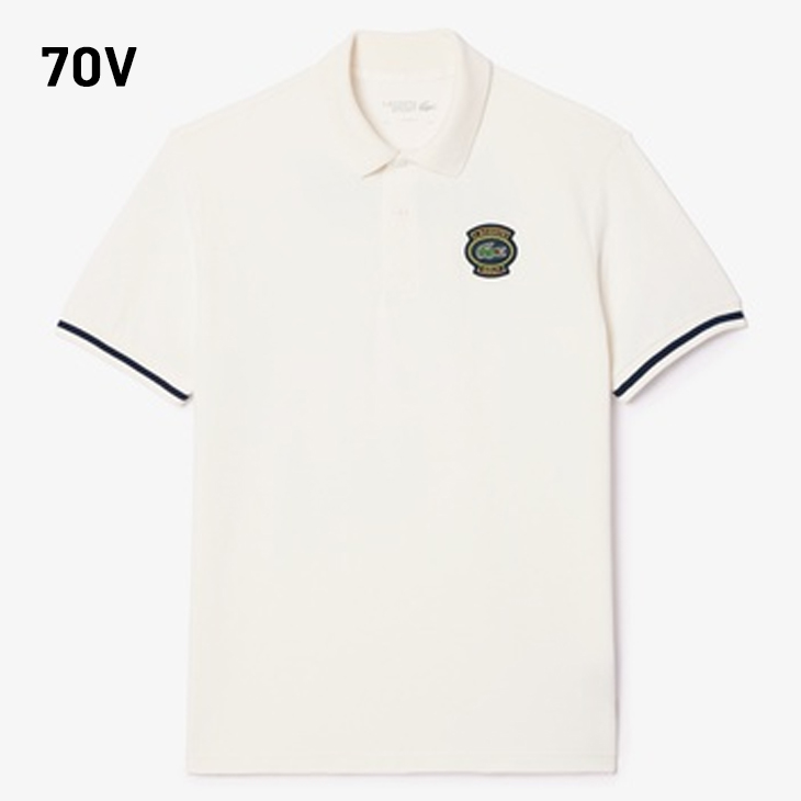 ★タグ付き新品★ LACOSTE ラコステ ポロシャツ ロゴ 半袖 鹿の子 LACOSTE（ラコステ） ポロシャツ 半袖 オーバルロゴワッペン コットン