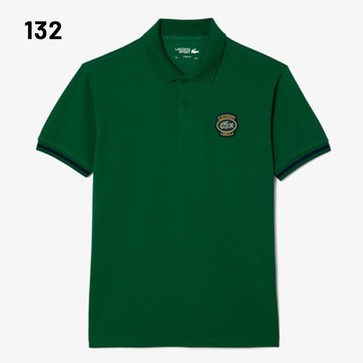 LACOSTE（ラコステ） ポロシャツ 半袖 オーバルロゴワッペン コットン