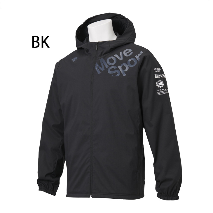 デサント　メンズウィンドブレーカー　アウター　ナイロンジャケット　黒　洗える　M DESCENTE（デサント） ウィンドブレーカー メンズ アウター AIRY