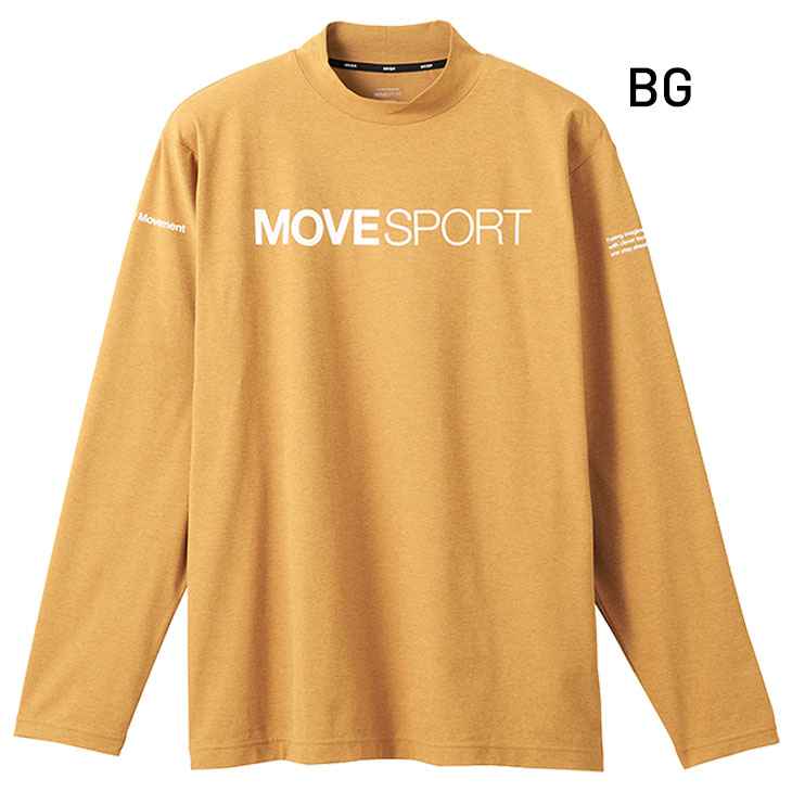 デサント 長袖シャツ モックネック メンズ DESCENTE MOVESPORT Tシャツ 吸汗速乾 UVカット(UPF50+) 遮熱 トレーニング  スポーツウェア ロンT DMMWJB54