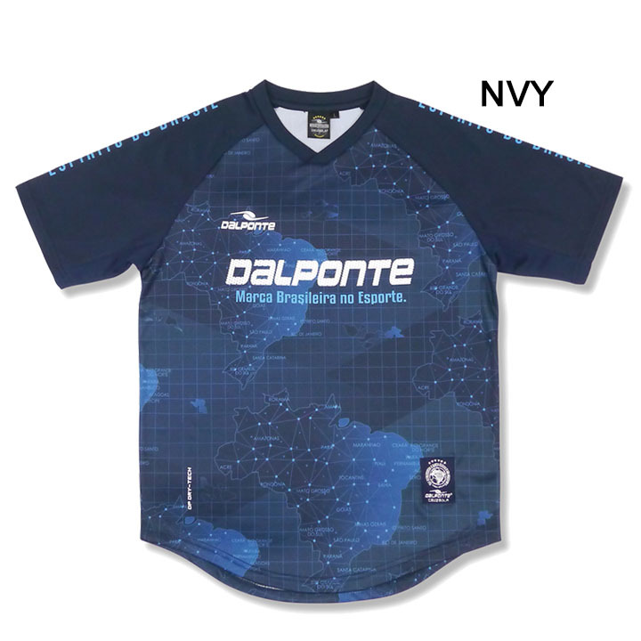半袖 シャツ メンズ ダウポンチ DALPONTE BR総柄プラクティスシャツ/スポーツウェア サッカー フットサル トレーニング 男性 プラシャツ  昇華プリント /DPZ0324 :DPZ0324:APWORLD 通販 