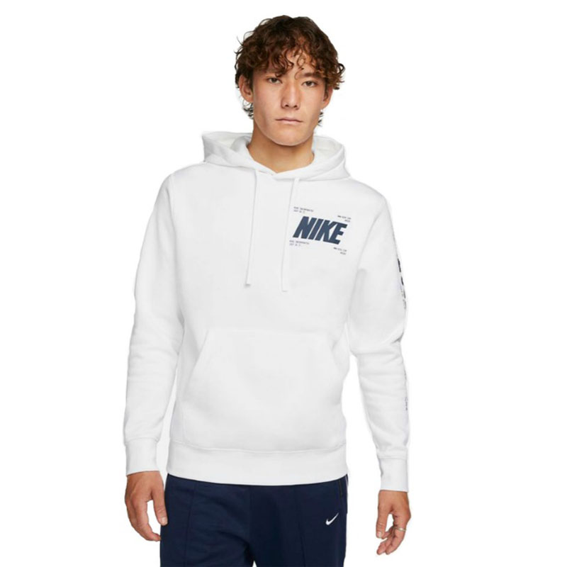新品正規品M★ナイキ NIKE 白・ホワイト スウェット綿メンズパーカー フレンチテリー/フーディー ナイキ パーカー スウェット メンズ NIKE プルオーバー フーディ