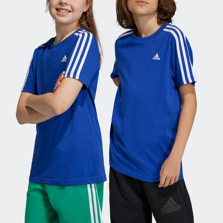 アディダス キッズ 半袖 Tシャツ 140-160cm 子供服 adidas ジュニア スポーツウェア クルーネック 子ども 男の子 女の子  カジュアル 小学生 通学 部活 /ECN59