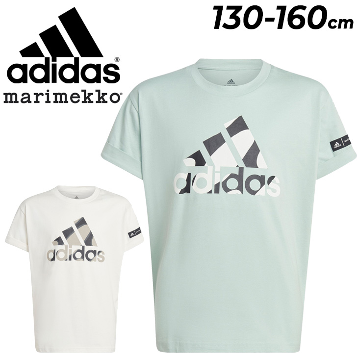 アディダス キッズ 半袖 Tシャツ マリメッコ 女の子 140-160cm adidas MARIMEKKO ジュニア スポーツウェア カジュアル  子ども プリントT ビッグロゴ 女児 /ECU22 : ecu22 : APWORLD - 通販 - Yahoo!ショッピング