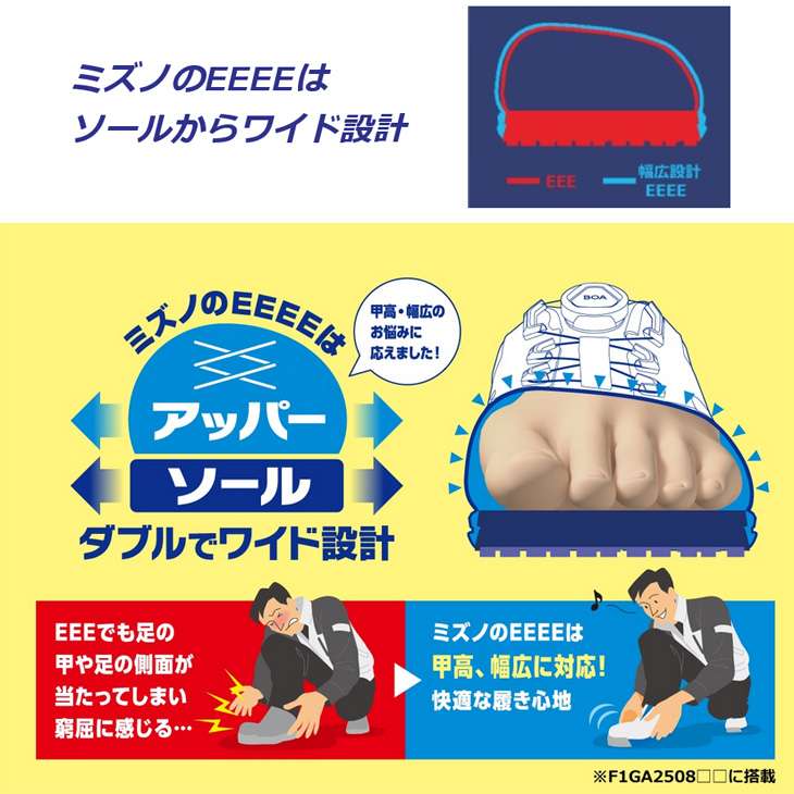MIZUNO（ミズノ） 作業靴 メンズ 4E相当 ワーキングシューズ オール