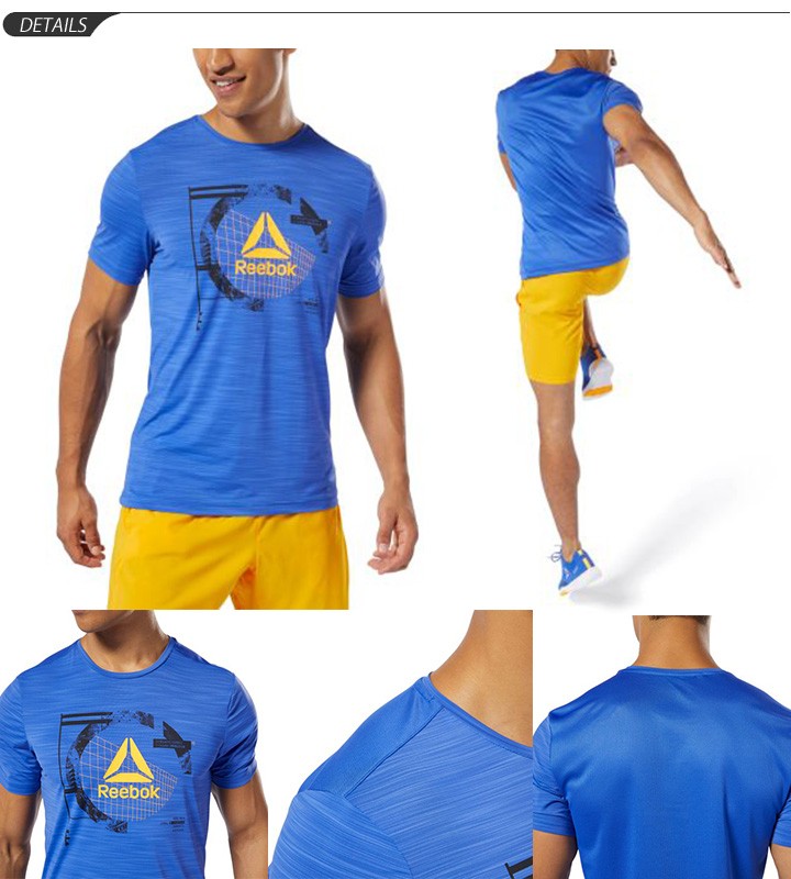 半袖Tシャツ メンズ Reebok リーボック WOR ACTIVCHILL グラフィック S/S TEE スポーツ 自宅トレーニング ウェア ジム  ランニング/FKQ69