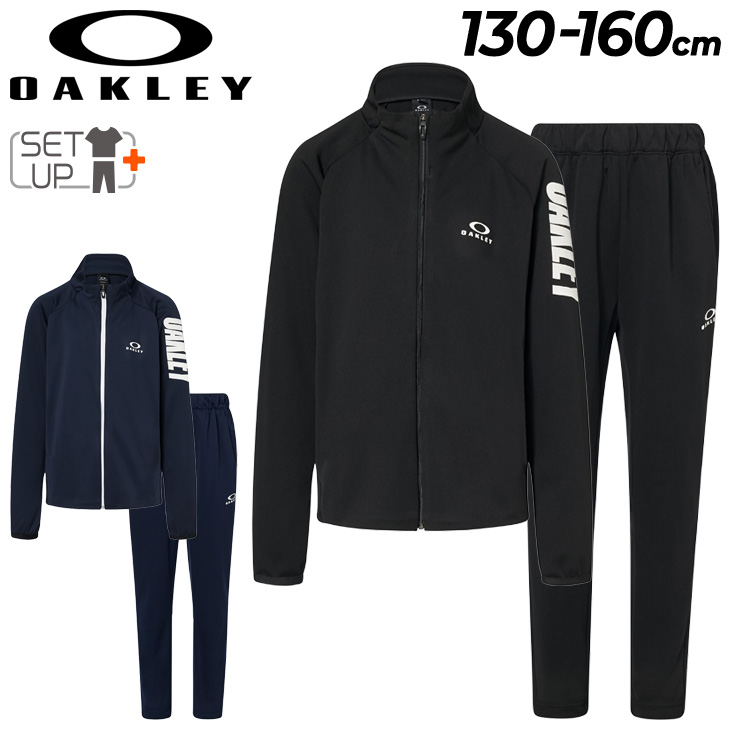Oakley ジャケットとパンツのセット 黒 OAKLEY オークリー トレーニングウェア メンズ 上下 フーディ