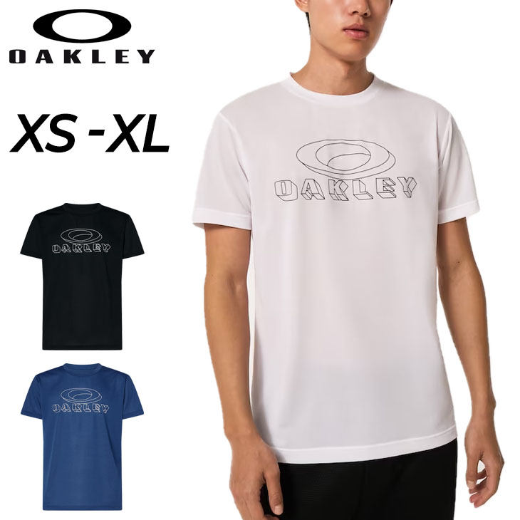 オークリー 半袖 Tシャツ メンズ OAKLEY UVカット 吸汗速乾 ロゴ プリント トレーニング スポーツウェア フィットネス ランニング ジム  男性 トップス/FOA405188