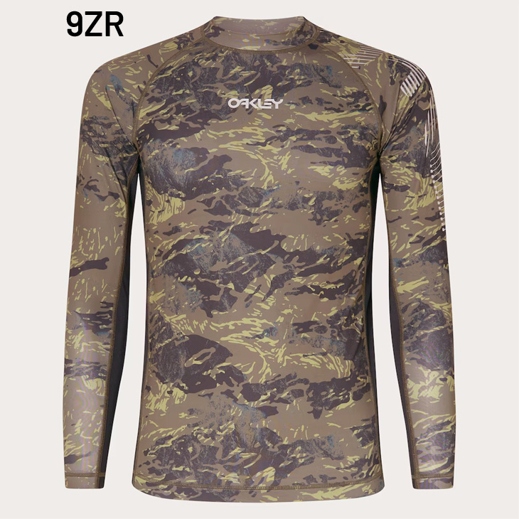 OAKLEY（オークリー） ラッシュガード 長袖 メンズ プルオーバー 無地