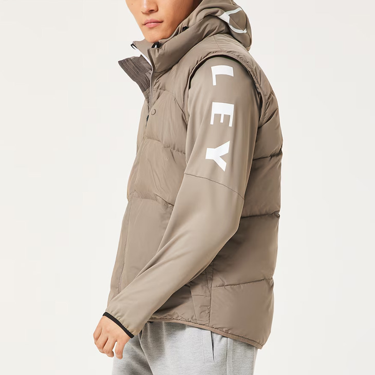 新品 オークリー 中綿 ジップベスト XL 撥水 防風 保温 部分発熱