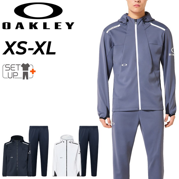 OAKLEY オークリー ジャージ上下セット ネイビー　上L/下XL OAKLEY（オークリー） トレーニングウェア メンズ ジャージ 上下