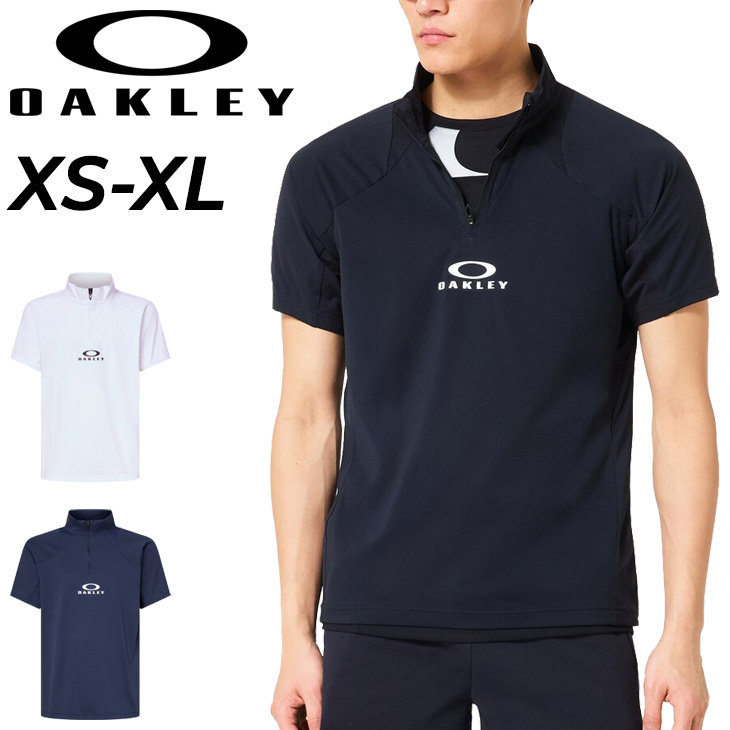 OAKLEY HYDROFREE ショートスリーブ モックネックTシャツ OAKLEY（オークリー） 半袖シャツ モックネック メンズ モックシャツ