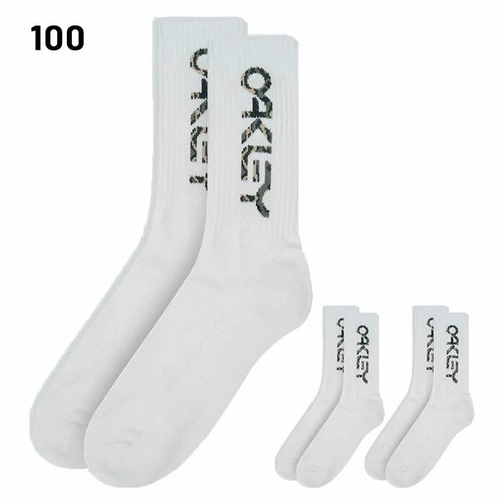 オークリー 靴下 3足組 メンズ レディースOAKLEY B1B SOCKS 2.0 (3PCS 