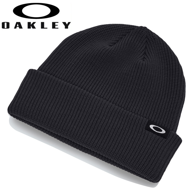 オークリー ニット帽 帽子 OAKLEY ビーニー メンズ レディース ニットキャップ スポーツ アクセサリー 保温 防寒用品 リフレクター ブラック  黒 FOS901609