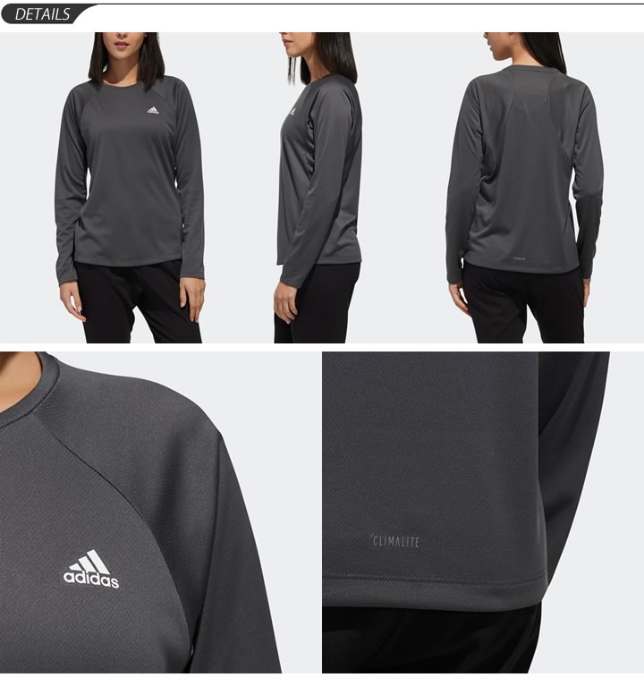 adidas（アディダス） Tシャツ 長袖 レディース adidas W 定番ロゴ