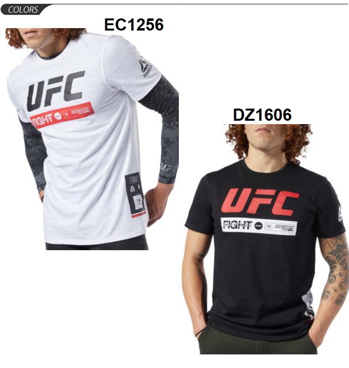 【UFC】レギュラーフィット半袖Tシャツ★正規品 ★追跡可 Tシャツ 半袖 メンズ リーボック Reebok UFC FIGHT WEEK UFC