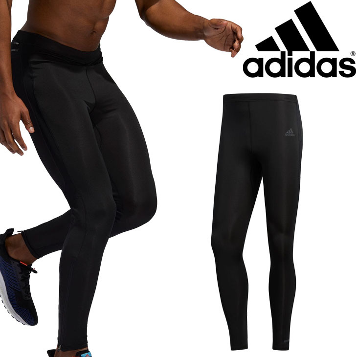 新品 M アディダス ランニングロングタイツ フリース裏起毛 adidas ランニングタイツ アディダス オウン ザ ラン ロング