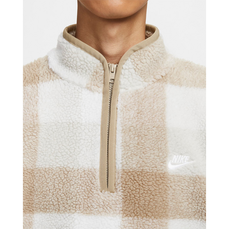 ★ドイツ発*NIKE*新作*Club ハーフZIPチェックフリース/TN★ Nike Club Men's Winterized Half-Zip. Nike JP