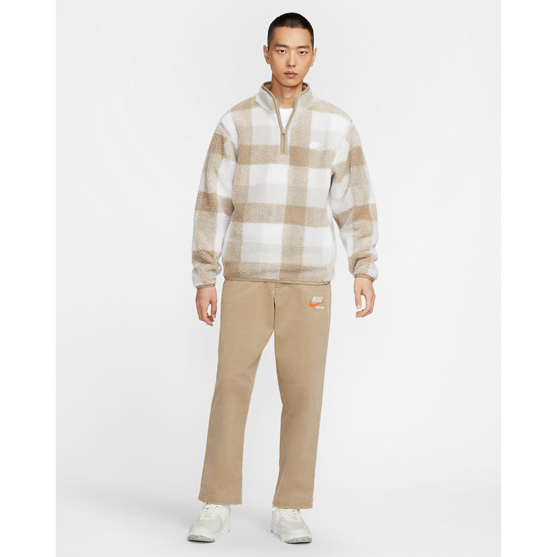 ★ドイツ発*NIKE*新作*Club ハーフZIPチェックフリース/TN★ NIKE ナイキ フリース プルオーバー メンズ CLUB ウィンタライズ