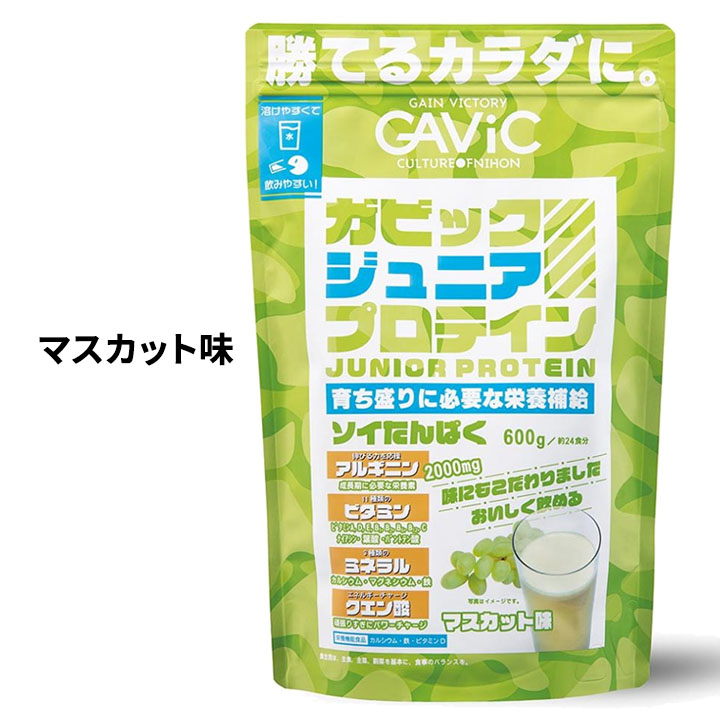 ガビック 子供用 GAVIC ジュニア プロテイン 600g 栄養機能食品 ソイ