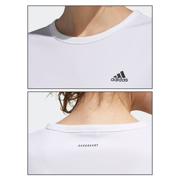 半袖Tシャツ レディース adidas アディダス W MH ワンポイント TEE