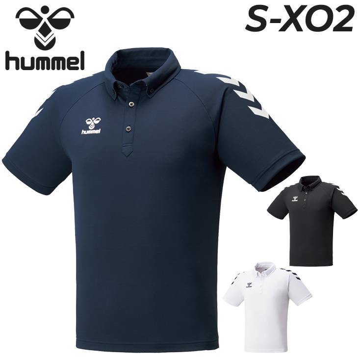 横浜FC ヒュンメル　ポロシャツ hummel ヒュンメル 半袖 ポロシャツ メンズ 吸汗速乾 ボタン