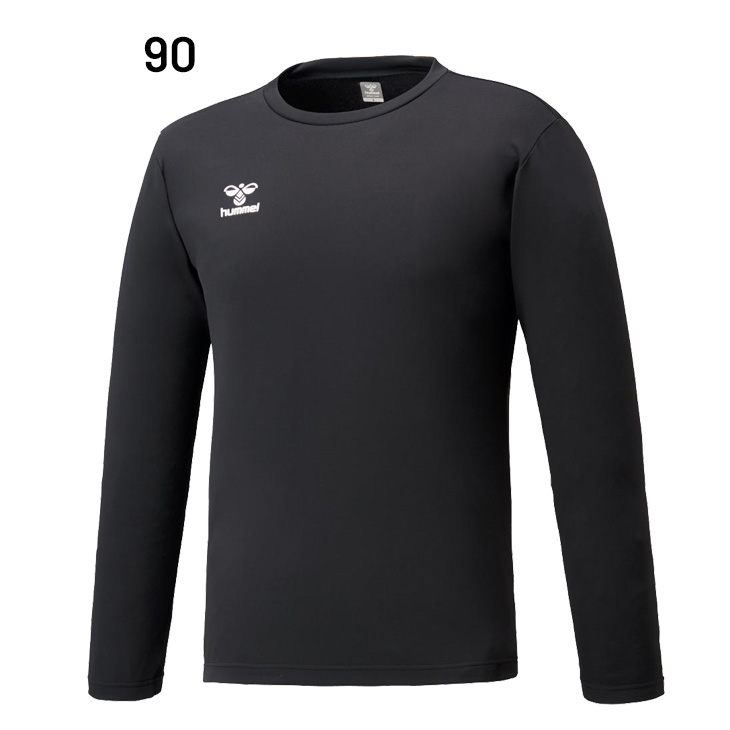 支給品 INAC神戸 hummel 長袖シャツ Sサイズ 黒 hap7008_04.jpg