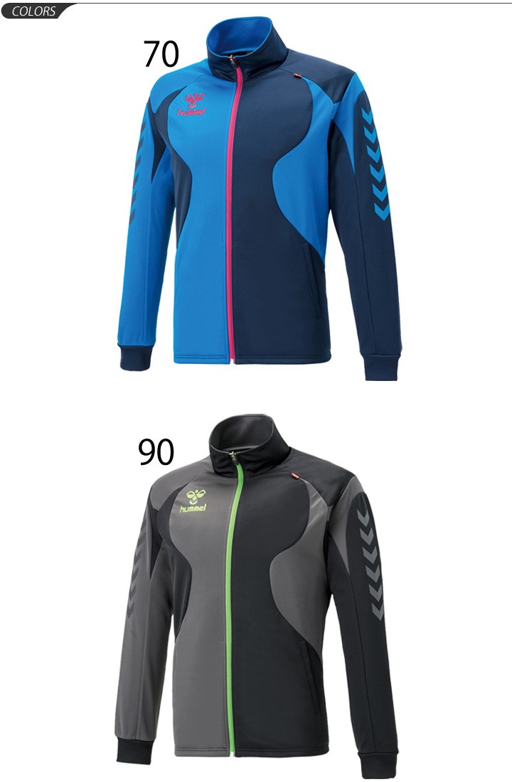 hummel(ヒュンメル)スタジアムジャケット hummel - hummel ヒュンメル ジャージ ジャケット 黒・グレーの