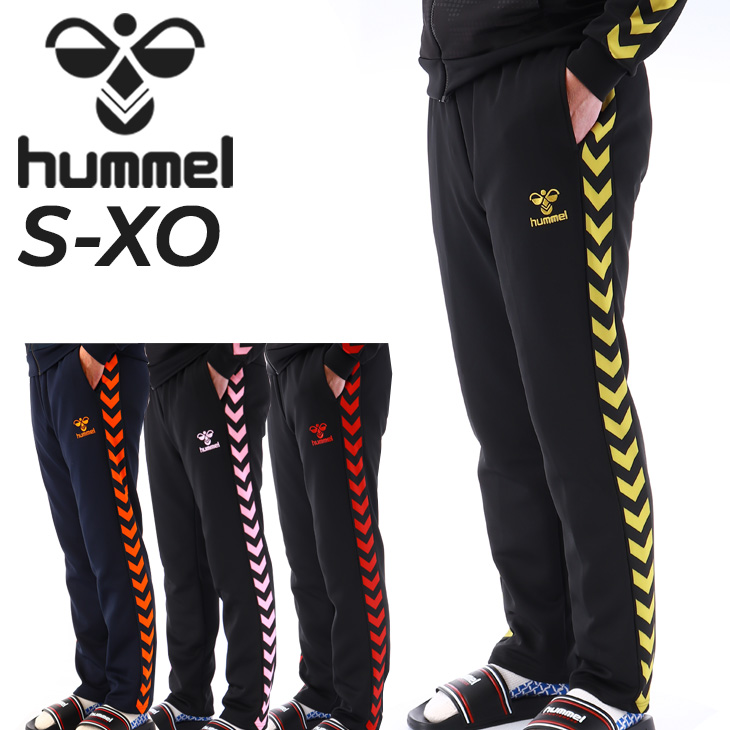 新品　サイズＬ　ヒュンメル トラックジャージボトム L ブラック/イエロー hummel（ヒュンメル） 当店別注 メンズ ジャージパンツ ロングパンツ