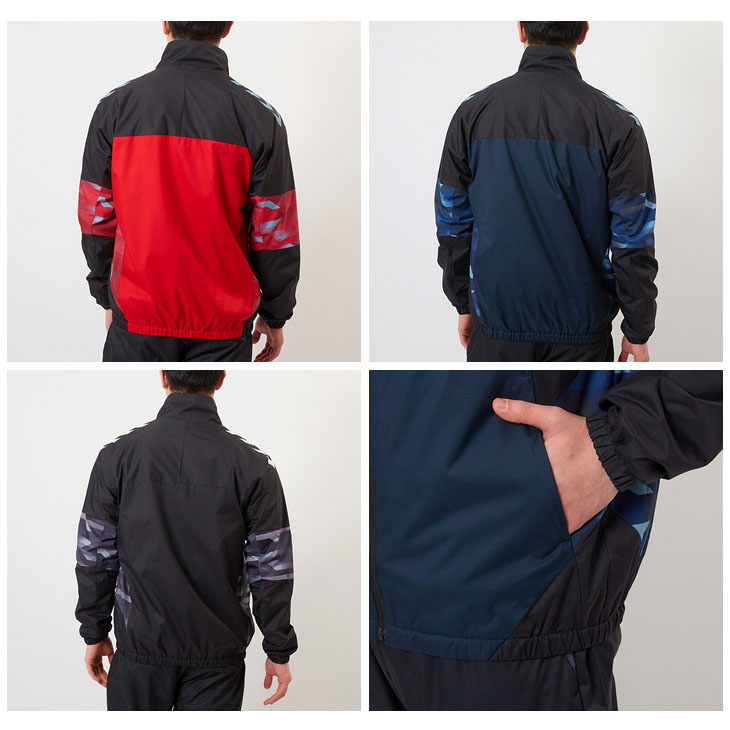 hummel ヒュンメル ウィンドブレーカージャケット(レッド
