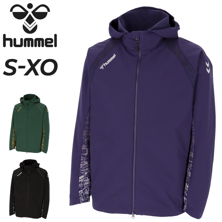 ヒュンメル ジャケット フード付き メンズ hummel ウーブンフーディー 裏メッシュ 長袖 フルジップ アウター サッカー スポーツウェア はっ水 ストレッチ 男性 上着 ブランド 服 アパレル メンズウエア/HAW2191 hummel（ヒュンメル） ジャケット フード付き メンズ ウーブン
