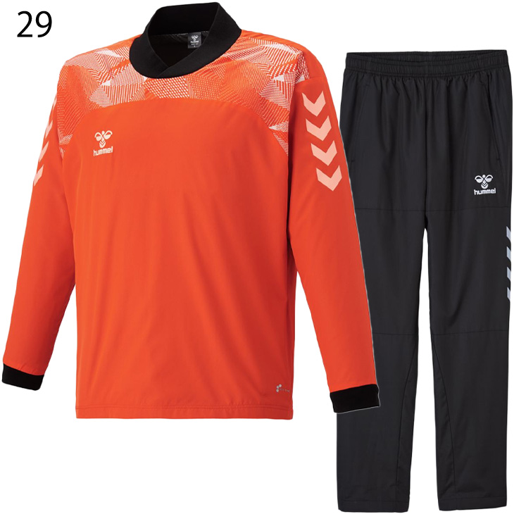 hummel サーモライト中綿ピステ上下 hummel（ヒュンメル） ピステ 上下 保温 メンズ/hummel 長袖シャツ